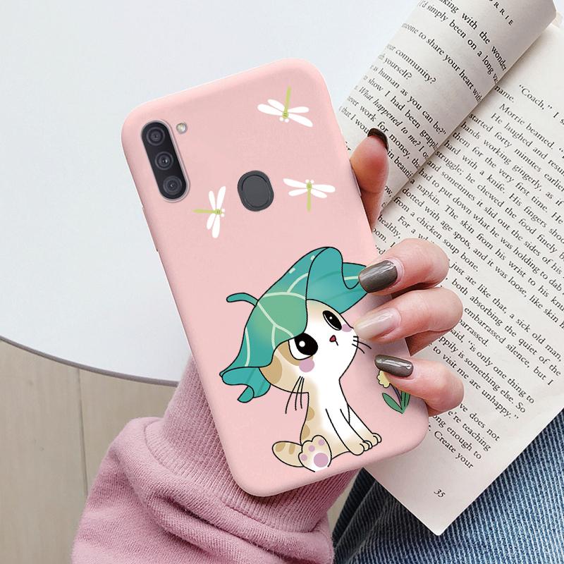 Soft Case For Samsung Galaxy A11 M11 Phone Cover Cute Flowers Butterfly Fundas TPU Coque For Samsung A11 A 11 M GalaxyA11 Bumper