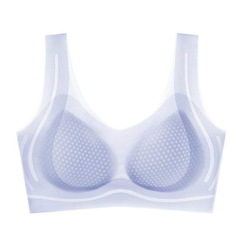 Women Wireless Racerback Lightweight Breathable Seamless Comfort Push Up Bra