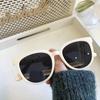 Men Korean Version Ins Versatile Eyewear Female Oversized Shades Vintage Jelly Color Large Frame Shades Protection Outdooer Driving Sunglasses