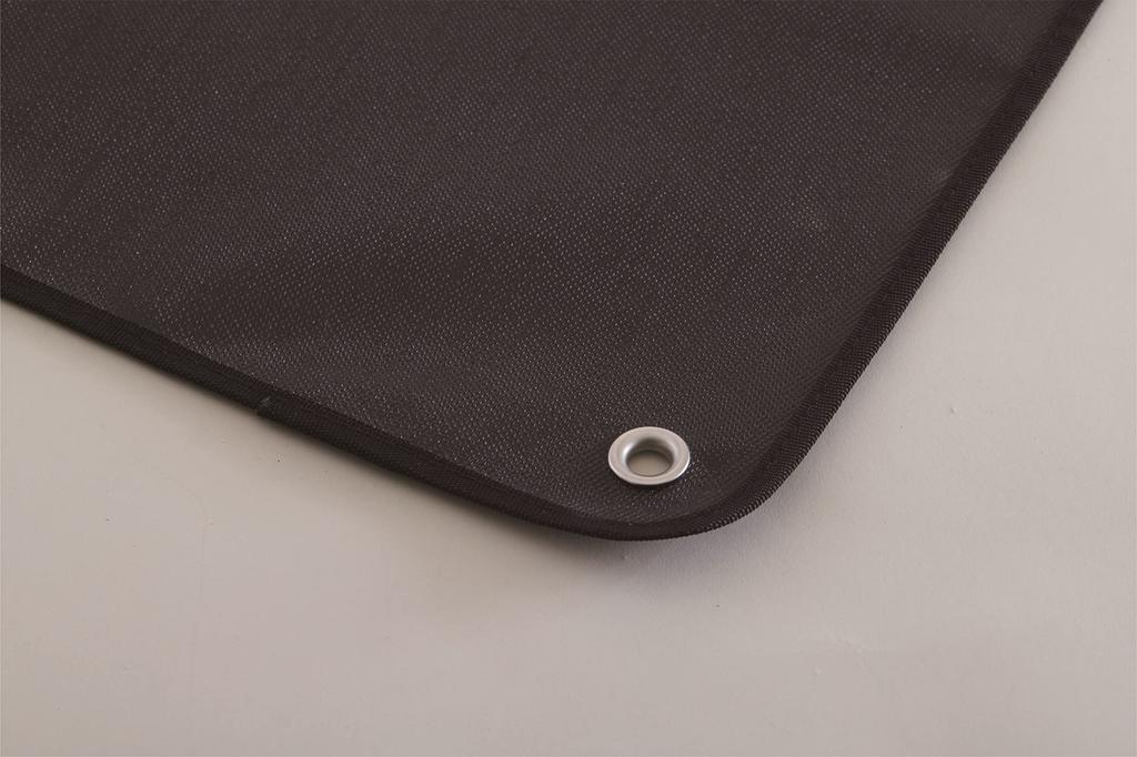 LALPHA (Ralpha) Bonfire Sheet, Spatter Sheet, 100 X 100 Cm, Double-Sided Silicone Coated, Black, FS-001TS