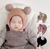Baby Hat Fashion Ins Double Ball Warm Baby Ear Protection Hat Children's Woolen Hat