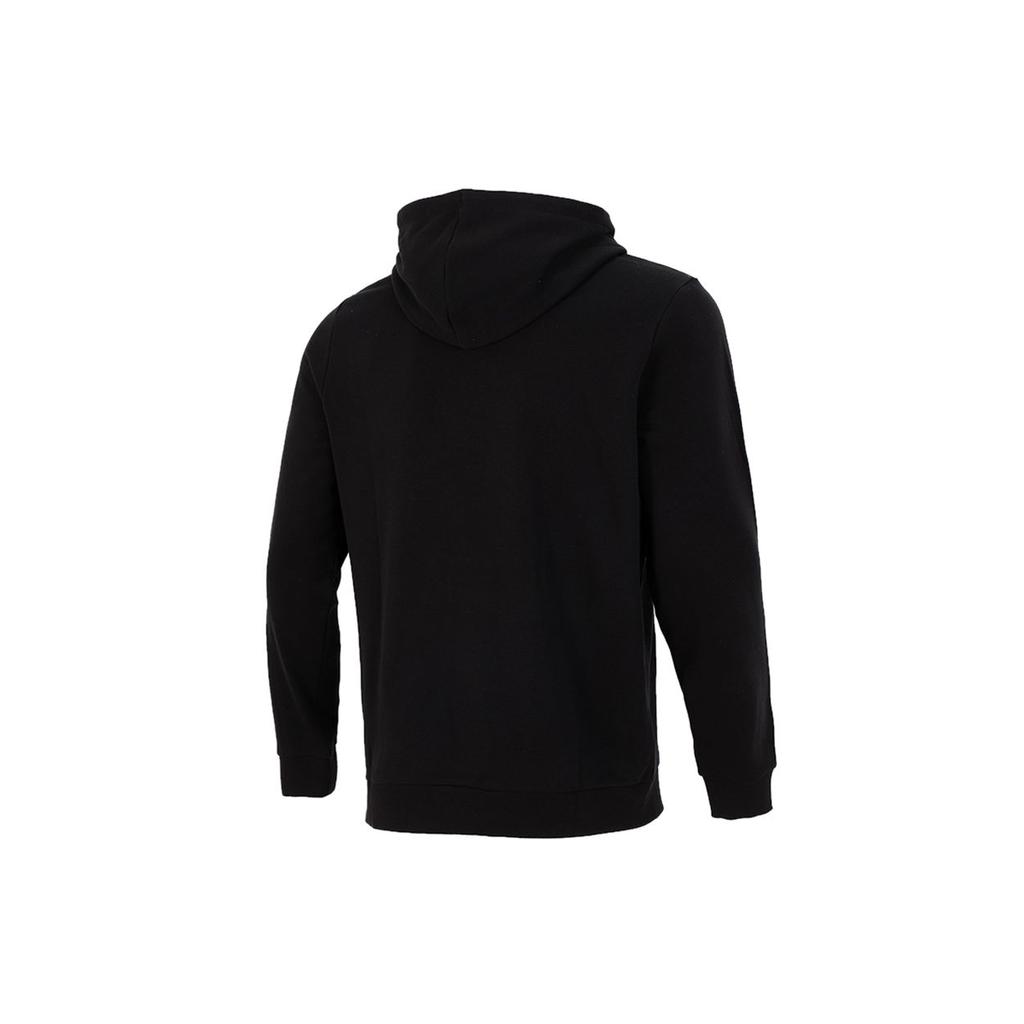 Puma Logo Print Solid Color Sports Hoodie Men Tops Black 532913-01