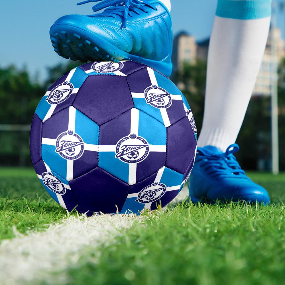 Zenit Saint Petersburg Indoor Soccer Ball Colorful All Ages Size 5 Machine Stitched PVC Competition Ready Durable High-Bounce