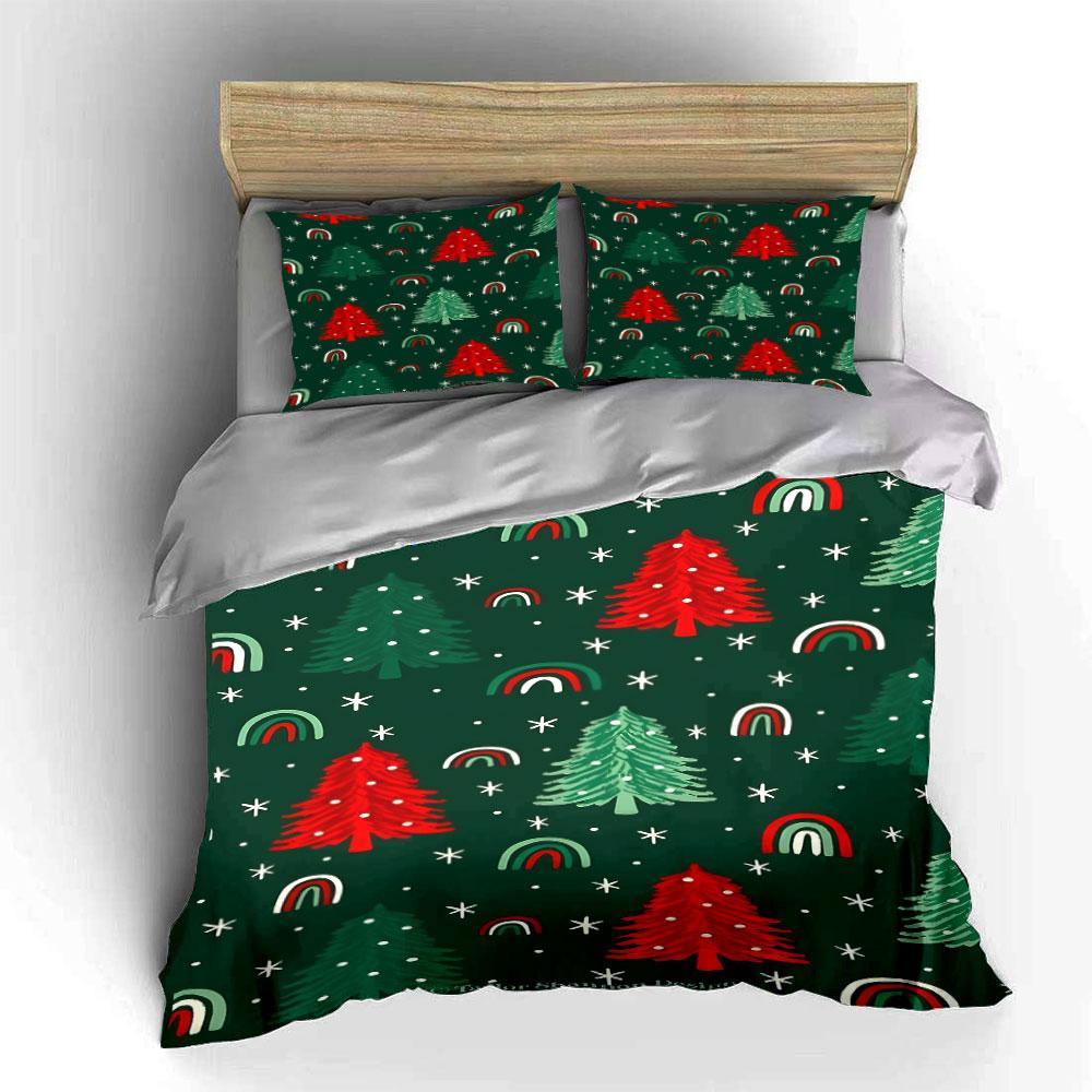 "Whimsical Festive Forest Dreams" Bedding sets Duvet covers Pillowcases(1* Duvet Cover 2* Pillowcases without duvet insert)