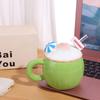 Large Capacity Creative Coffee Cups with Lid Cute Summer Drinkware  Birthday Gifts
