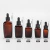 10ml 20ml 30ml 50ml 100ml Amber Glass Liquid Reagent Pipette Essential Oils Bottle Eye Dropper Cap Empty Aromatherapy Containers