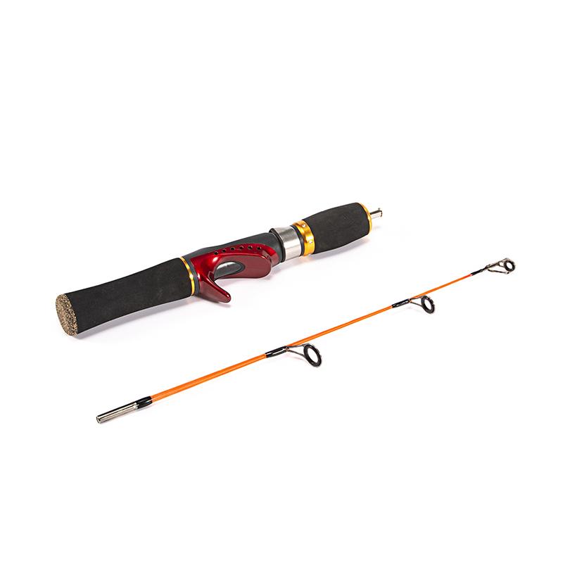 

Ice Fishing Rod Double Tips Winter Fishing Rods Set Spinning Pole Fishing Tackle 52cm красный