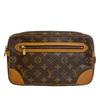 LOUIS VUITTON M51827 second Monogram leather Marly Dragonne Clutch bag Brown leather unisex Used