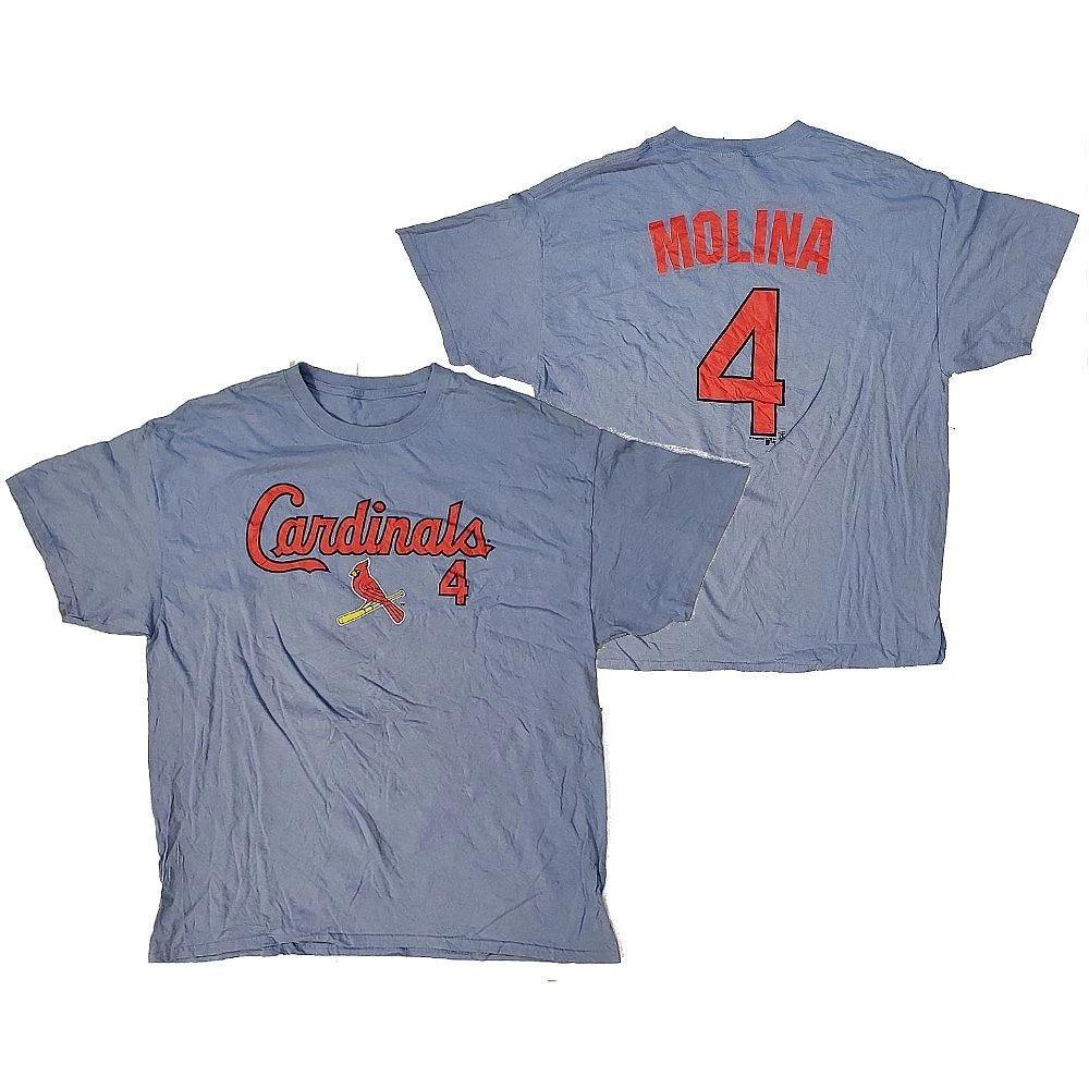 St. Louis Cardinals - Yadier Molina #4 Double Sided s s s s s T- Children s T-shirt - XL 150