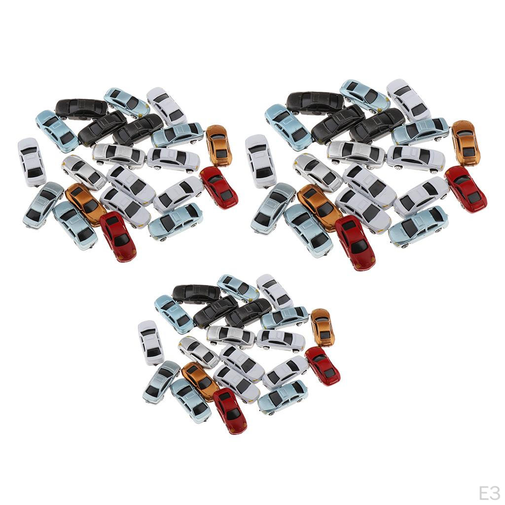 20x Painted Model Table Accessories Parking Scenery Street