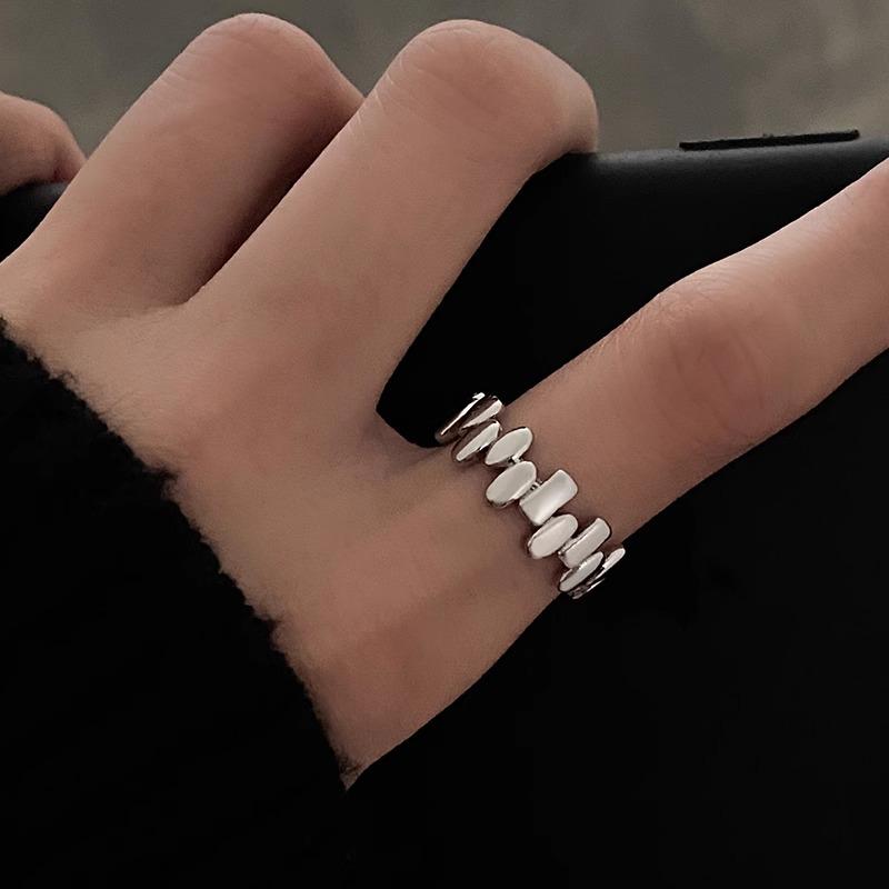 Nischen Geometrischer Offener Ring für Damen - Einzigartiges Design Zeigefinger Schmuck