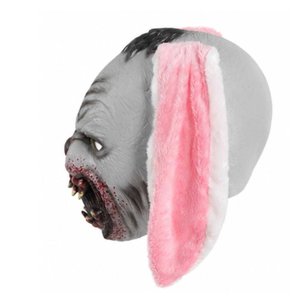 Popular evil rabbit mask Bloody Mutant Fang Headgear Halloween cos Party Horror Props