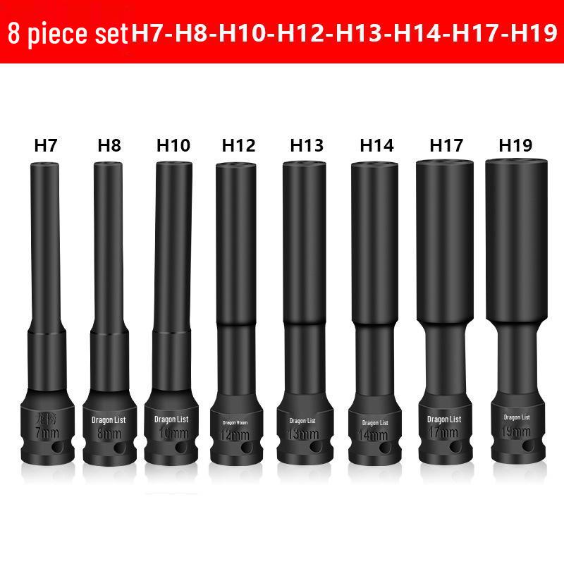 Ultra-Thin Long Thin-Wall Impact Socket Wrench for Motorcycle & Electric Vehicle Repair