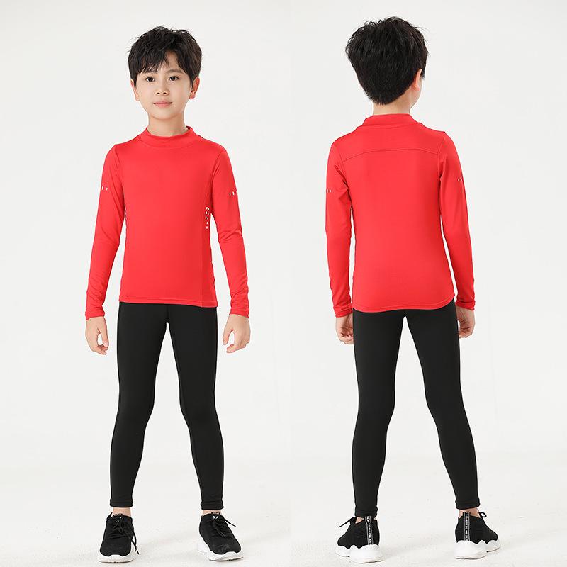2024 Kids' Quick-Dry Sportswear Set: Elastic Fit Underwear for Boys & Girls, Perfect for Basketball, Football, and Athletics