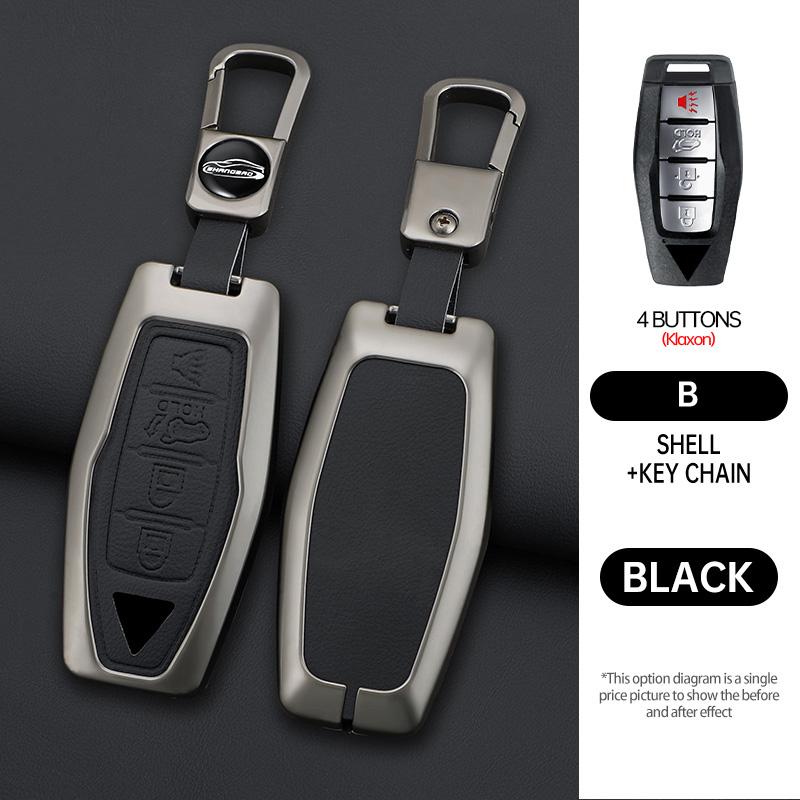 Auto 2/3/4 Tasten Schlüsselhülle Abdeckung Halter Kette Für Mitsubishi Outlander 2022 2023 Auto Innenzubehör