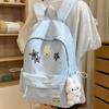 Schoolbag Korean Ins Wind Star Backpack Large Capacity Junior High School Girls High School Elementary School Bag Leisure Travel Backpack