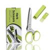 5 Layers Stainless Steel Kitchen Scissors Shredded Cutter Tool Cut Scallions Nori Herb Green Onion Vegetables Shear5