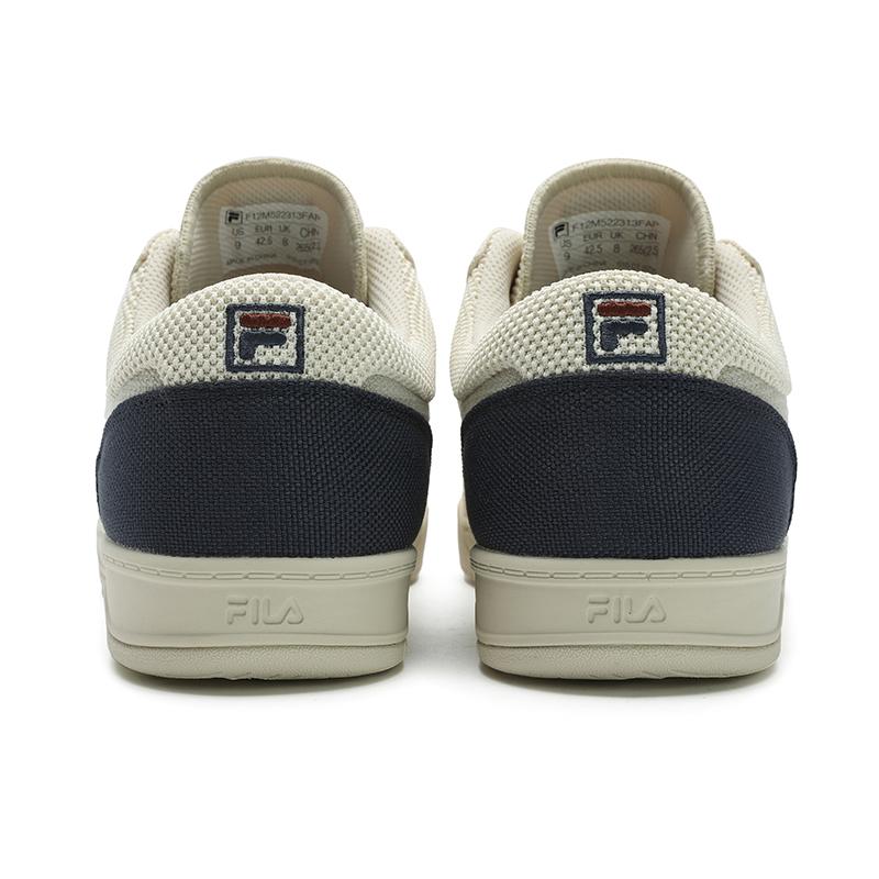 FILA Slant Shot Cloud Canvas Shoes Fashion Classic Versatile Casual Simple Comfortable Breathable Lightweight Low-Top Men sneaker Beige F12M522313FAP