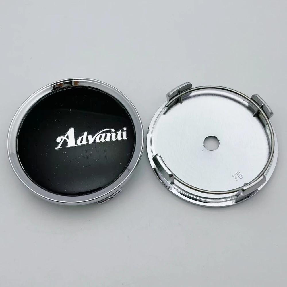 

4pcs 75mm 70mm Advanti Logo Emblem Badge Car Wheel Center Caps Rim Hubcaps Wheels Hub Center Dust Cover Replace Car Accessories Advanti Badge&4pcs Wheel Caps