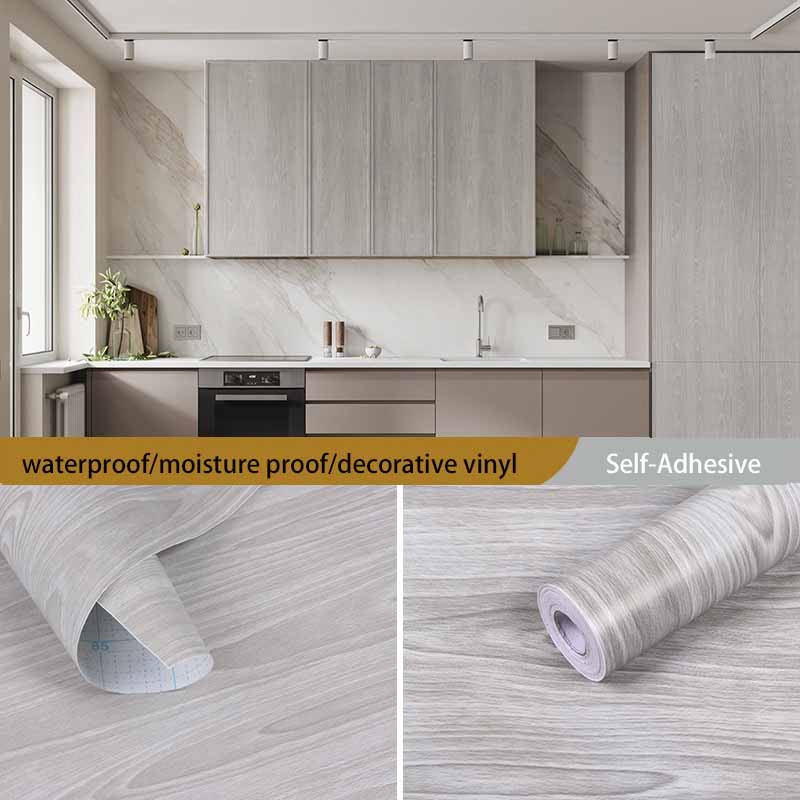 

Самоклеящиеся водонепроницаемые обои под дерево, декоративная виниловая пленка для реставрации мебели, дверей, столов, шкафов 45cm*20m