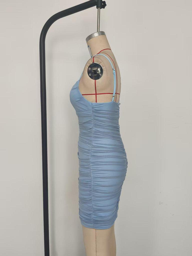 2026 European & American Strapless One-Shoulder Backless Women's Dress - Spring/Summer Style