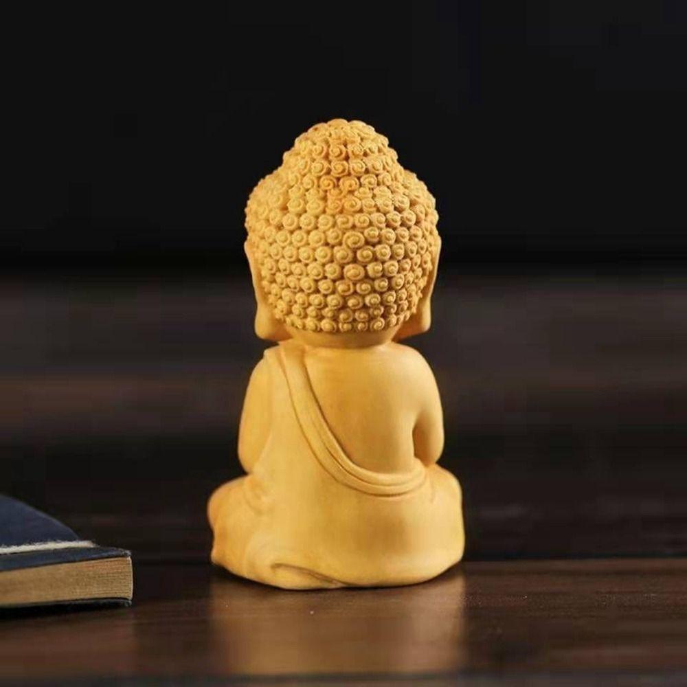 Decor Handicraft Baby Buddha Car Ornament Buddha Statue Little Monk Figurines Key Chain Pendant