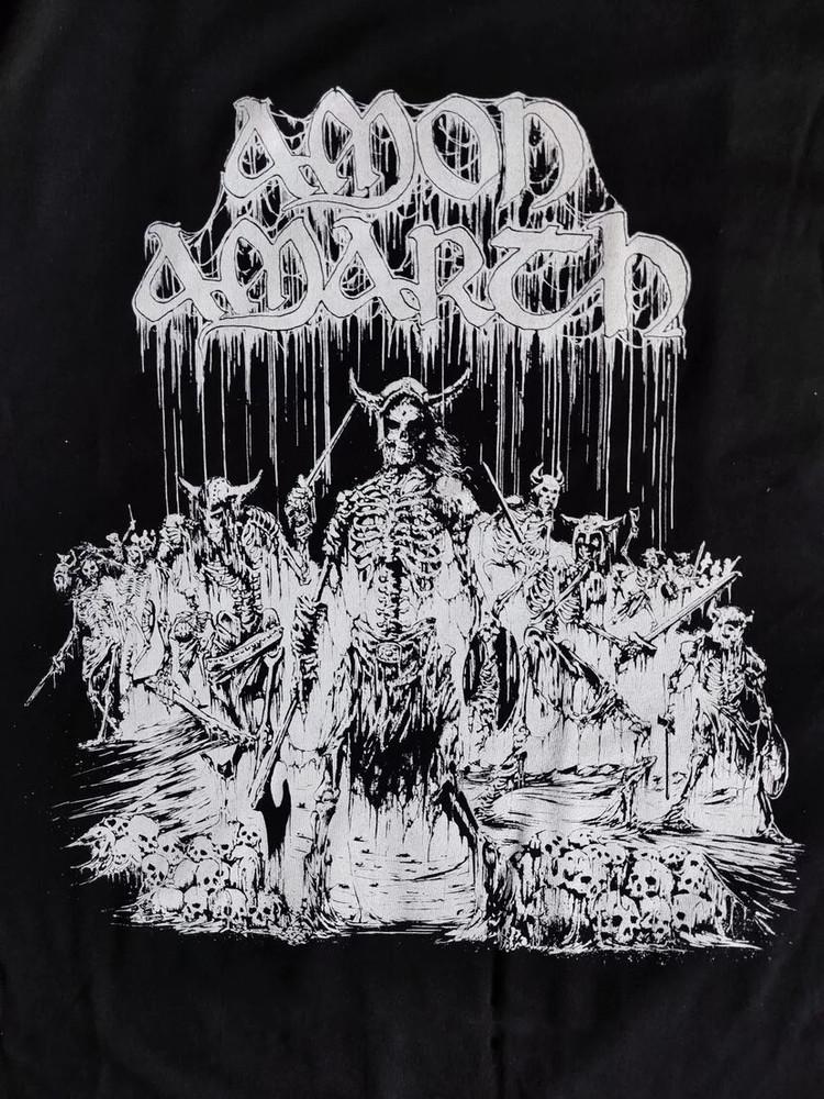 Новая Популярная Черная Футболка Amon Amarth Хлопок Полный Размер S-5XL Унисекс Футболка M
