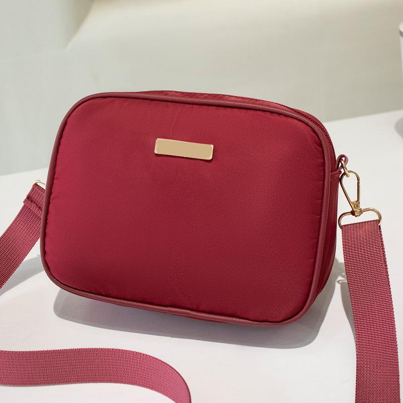 Simple Solid Color Oblique Span Camera Bag Trendy Fashion Versatile Decorative Women's Shoulder Bag Large Capacity