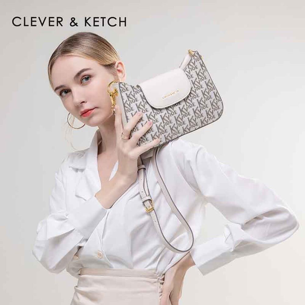 Embroidered Baguette Armpit Bag Single Shoulder Crossbody Bag for Girlfriend Length 24cm Wide 5cm High 17cm