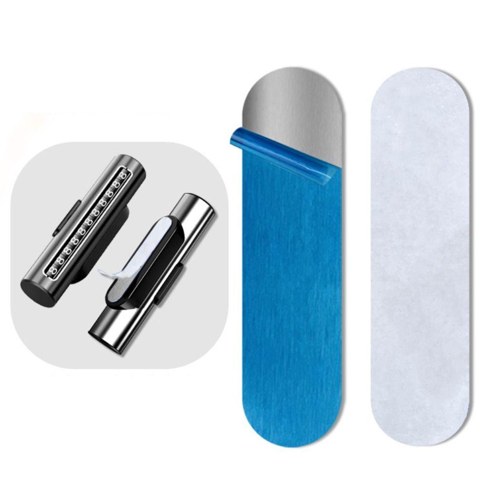 10PCS Reusable Self-Adhesive Patch Magnetic Adsorption Steel Plate for Magnetic Parking Signs