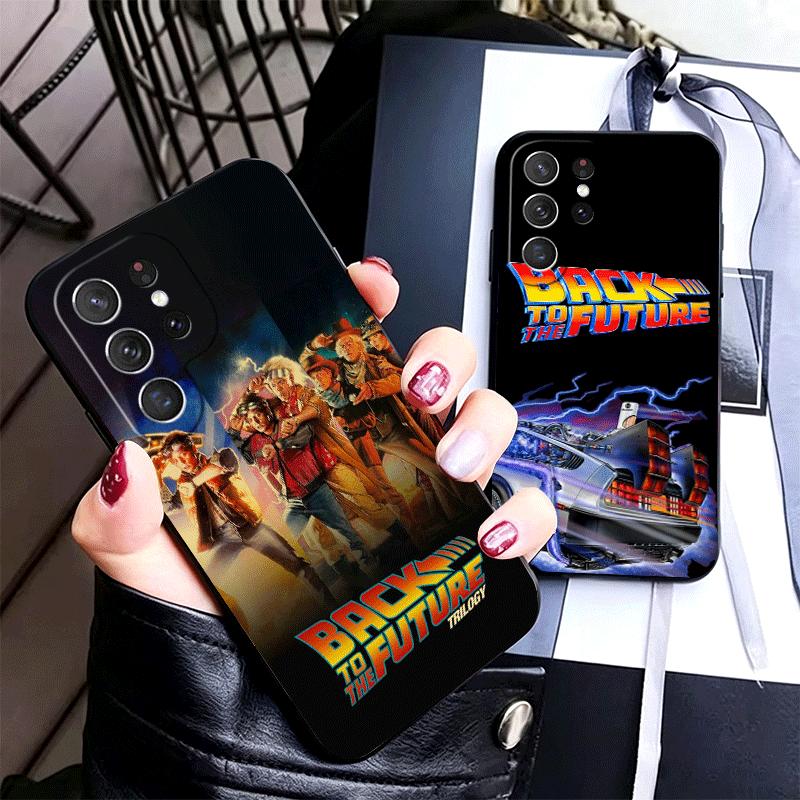 Back To The Future Soft Phone Case for Samsung Galaxy S26 S25 Edge S24 Ultra S23 Plus S22 S21 FE S20 Black Cover Back Shell