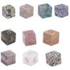 Natural Crystal 6 Sided Round Corner Dices Mult Sided Table Game Dices Math Counting Teaching Tool Mahjong Accessories