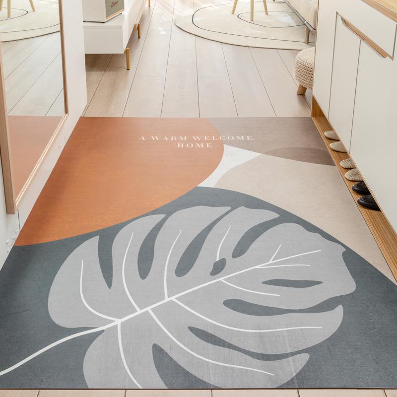 

Бытовой придверный коврик для прихожей: Грязеотталкивающий, Легко моющийся Коврик с шелковыми кольцами, Отрезается по размеру, Счищает грязь и слякоть 40*60cm