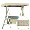 Replacement Canopy for Swing Seat 3 Seater Sizes Garden Hammock Cover  Outdoor Hanging Chair Swing Seat Covers