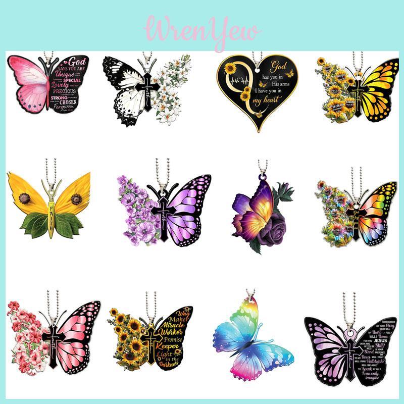 Cartoon Style Acrylic Car Interior Accessories Festive Hanging Decorations