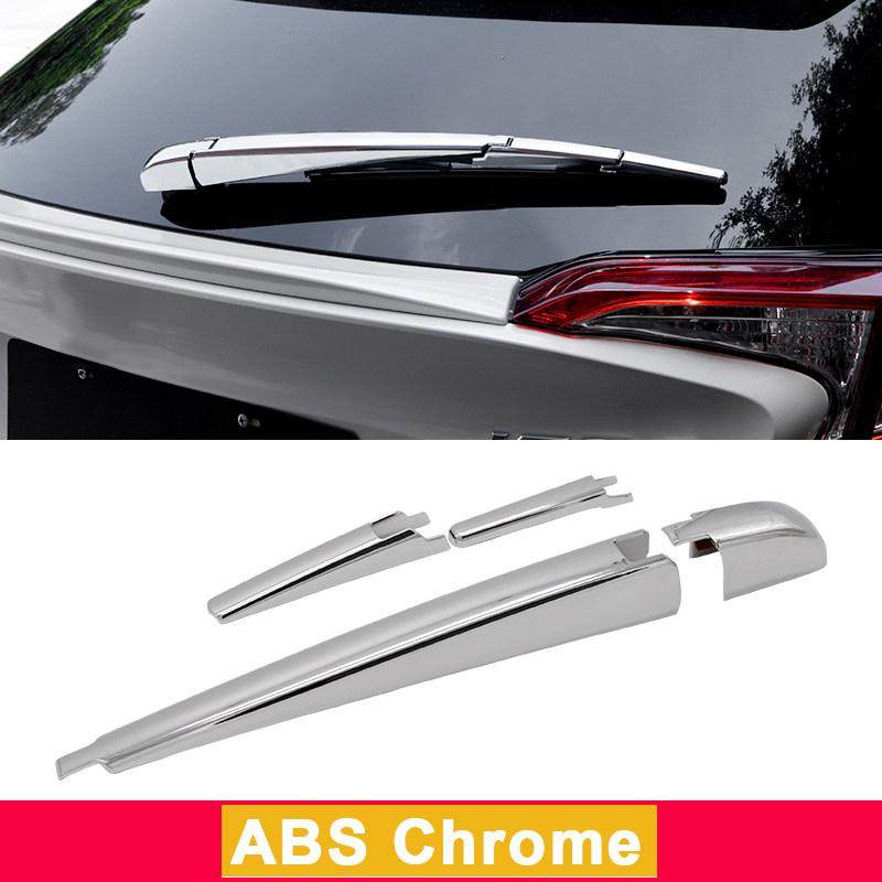 ABS Chrome Car Rear Wiper Protection Cover Rear Window Wiper Nozzle Trim Stickers For Toyota C-HR CHR 2016 2017 2018 ABS Chrome