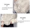 Women's Lace Cardigan: 2025 Spring/Autumn Style, Velvet-Enhanced, French Stand Collar, Long-Sleeve Top