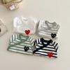 Infant Long-Sleeve Snap Crotch Bodysuit Pajamas with Oblique Placket