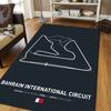 Dywanik Mat Dywanik z Wzorem Toru Wyścigowego 3D Silverstone/Laguna Seca Wystrój Domu Mata Podłogowa Antypoślizgowa Mata Powitalna