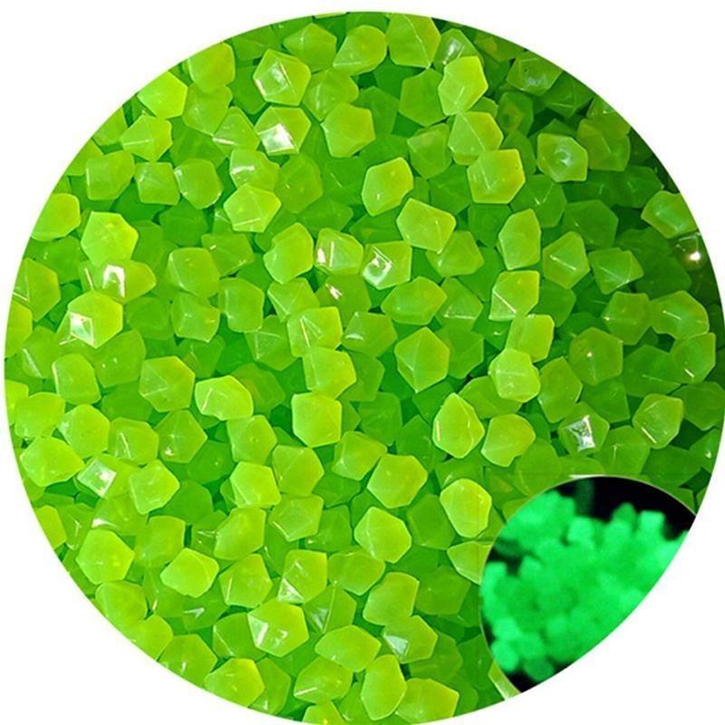50Pcs Outdoor Leucht Steine Glow In Dark Garten Kiesel Aquarium Dekoration