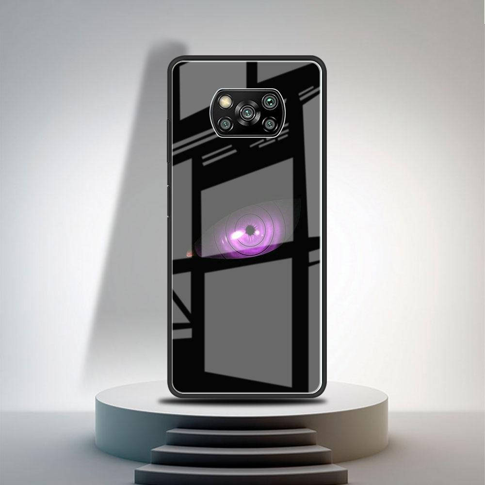 

Стеклянный чехол для Xiaomi Poco X3 NFC 11 Lite 11T F3 M3 для Redmi Note 11 10 9 8 Pro 10S 9S 9A 9C, чехол для телефона с логотипом аниме Redmi Note 9S