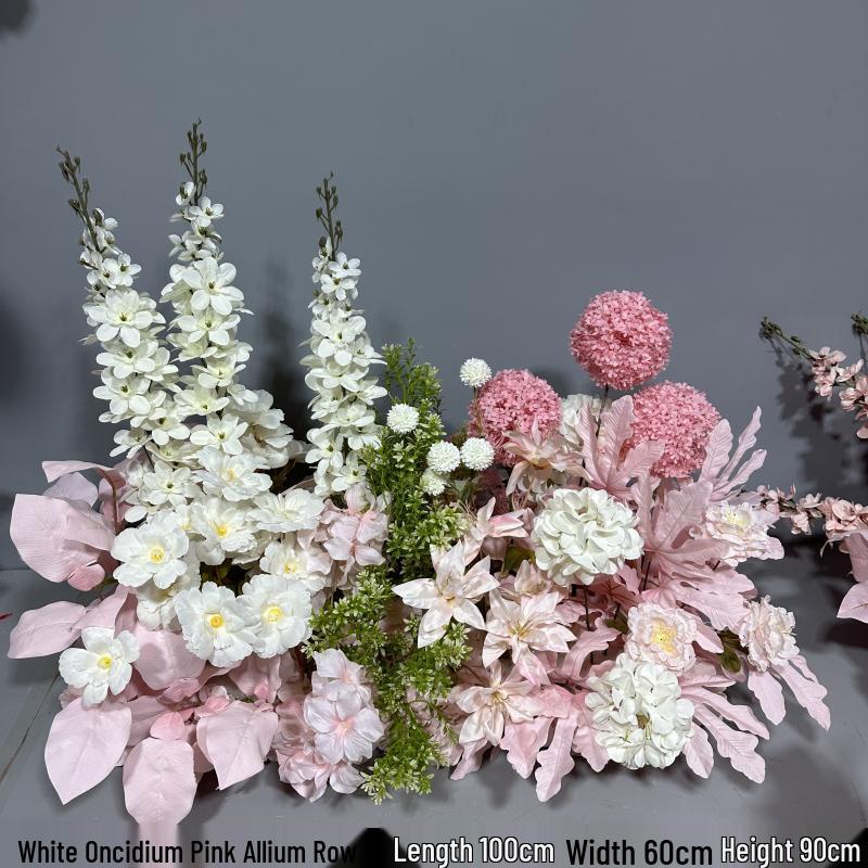 Decorazioni Matrimoniali Fila Floreale Rosa: Fiori Artificiali per Sale Matrimoniali, Fidanzamenti e Banchetti