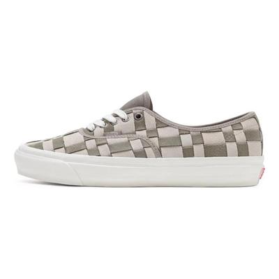 Authentic 44 Dx 'Woven Check Brown Khaki' Vans VN0A4BVYBKL