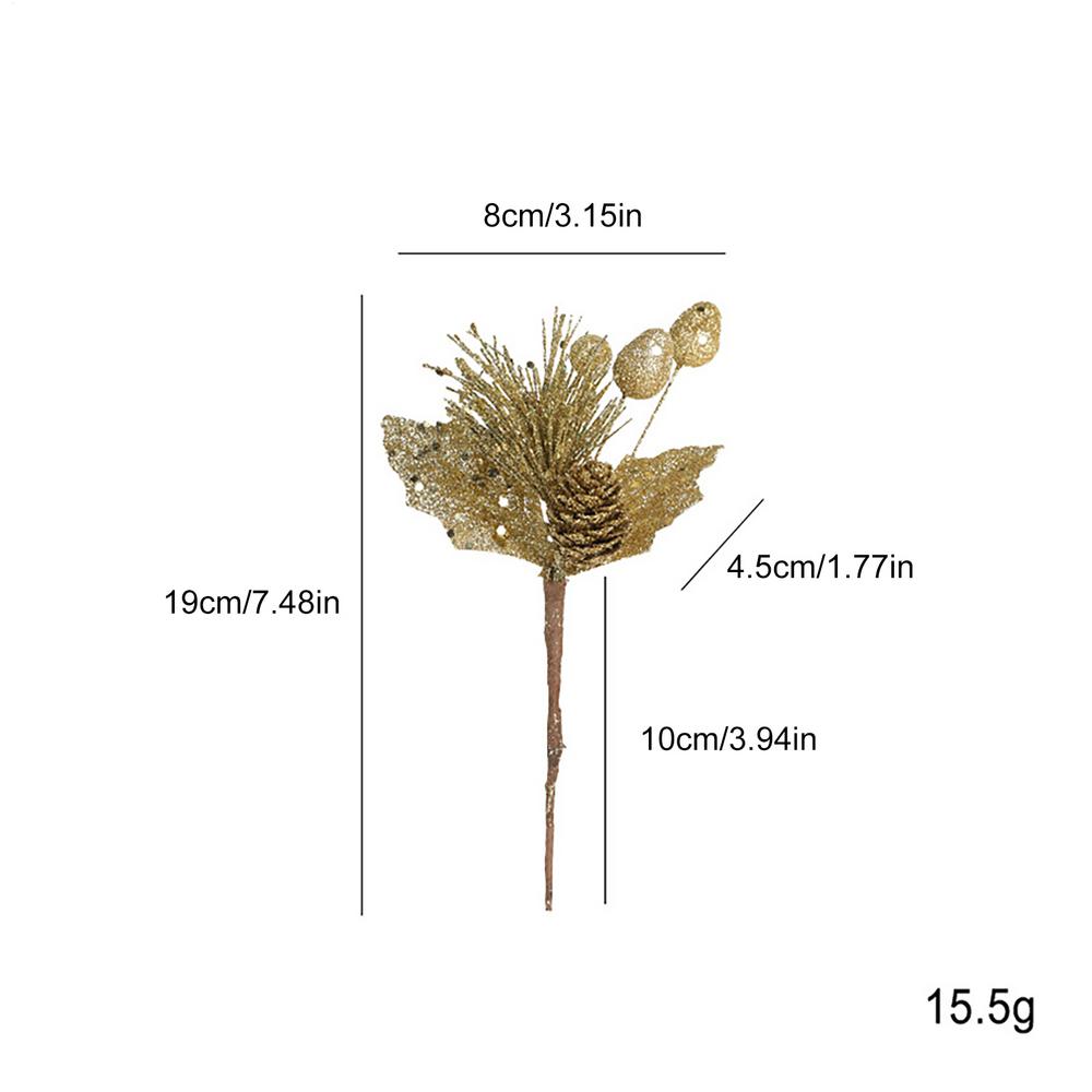 Christmas Pine Branches Christmas Decor Artificial Pine Stems Flower Arrangements Decor For Home Indoor Outdoor Holiday