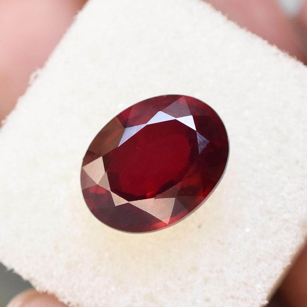 Natural Red Ruby Loose Gemstone 6 ct Oval Shape Intense for Collection for Jewelry Making and Crafts