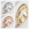 Huitan New Fashion Craved Design Women Engagement Rings Delicate Birthday Gift Proposal Ring for Lover Trendy Zircon Size 6-12