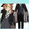 Bungo Stray Dogs Costum Cosplay Nakahara Chuuya Ținută Exquisită Retro de Detectiv