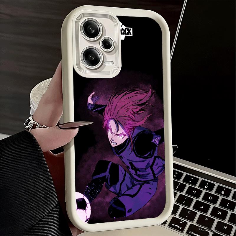 Phone Case for Xiaomi Redmi Note 15 14 13 Pro Plus Blue L-Lock Chigiri Hyoma Shell 12S 11 11S 11T 5G 14S Soft Silicone Funda