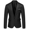 Pánský trendy top slim fit pohledný jarní a podzimní pánský oblek britský ležérní pánská bunda