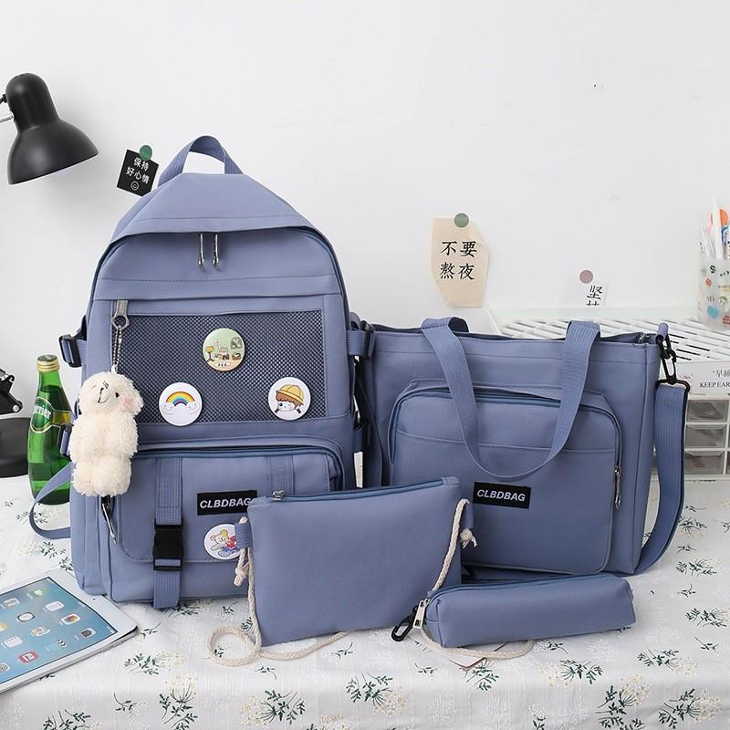 Practical School Cute Backpack Set With Waterproof Design For Boys And Girls